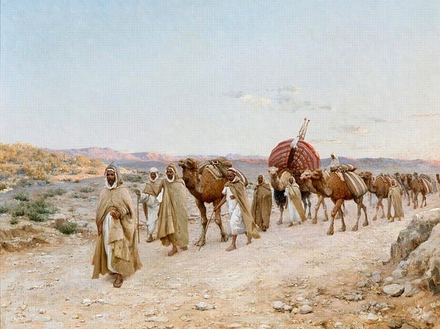 Caravane près de Biskra